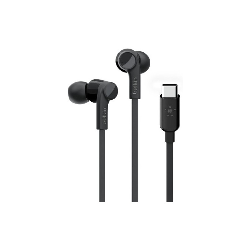 G3H0002BTBLK-AURICULARES BELKIN BOTON USB-C NEGRO precio por 1 unidades