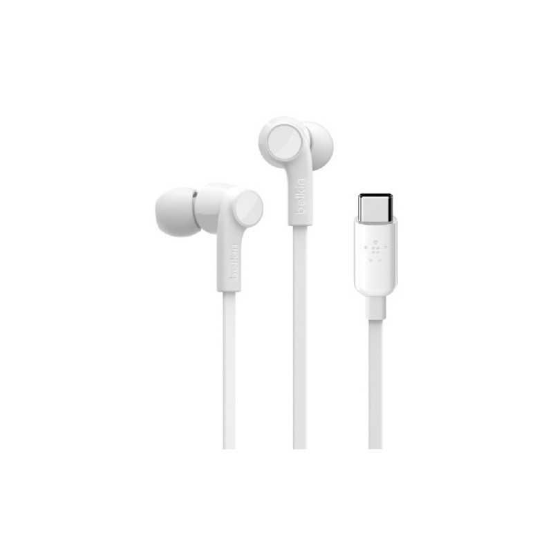 G3H0002BTWHT-AURICULARES BELKIN BOTON USB-C BLANCO precio por 1 unidades