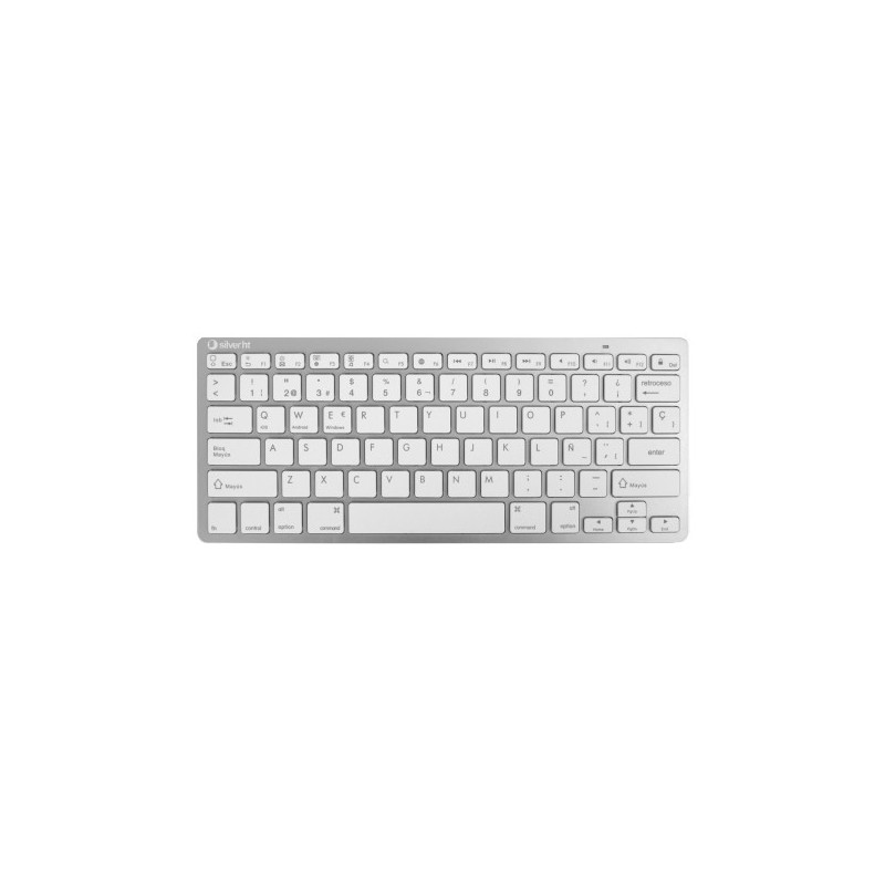 111938640199-TECLADO SILVER HT BLUETOOTH BLANCO precio por 1 unidades