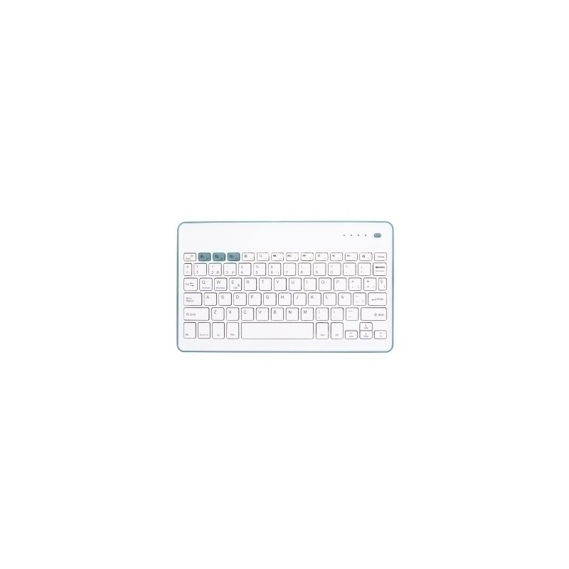 111936640199-TECLADO SILVER HT BLUETOOTH BLANCO/AZUL precio por 1 unidades