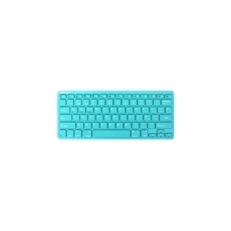 111938740199-TECLADO SILVER HT BLUETOOTH TURQUESA precio por 1 unidades