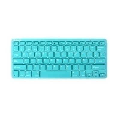 111938740199-TECLADO SILVER HT BLUETOOTH TURQUESA precio por 1 unidades