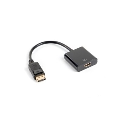 AD-0009-BK-ADAPTADOR HDMI LANBERG MACHO/HEMBRA 10CM precio por 1 unidades