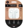 TEC1001-AURICULARES TECHONE BOTON MINI JACK BLAN precio por 1 unidades