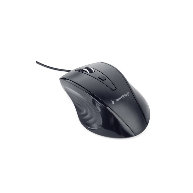 MUS-4B-02-RATON GEMBIRD OPTICO CON CABLE NEGRO precio por 1 unidades