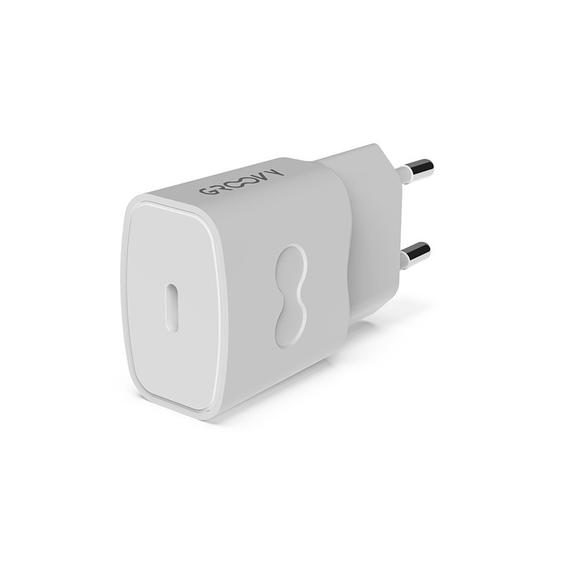 GR-SCH-1XUSBC2.4A-C0-CARGADOR GROOVY PARED USB-C 2.4A BLANCO precio por 1 unidades