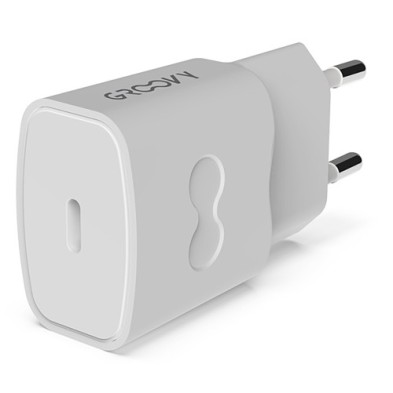 GR-SCH-1XUSBC2.4A-C0-CARGADOR GROOVY PARED USB-C 2.4A BLANCO precio por 1 unidades