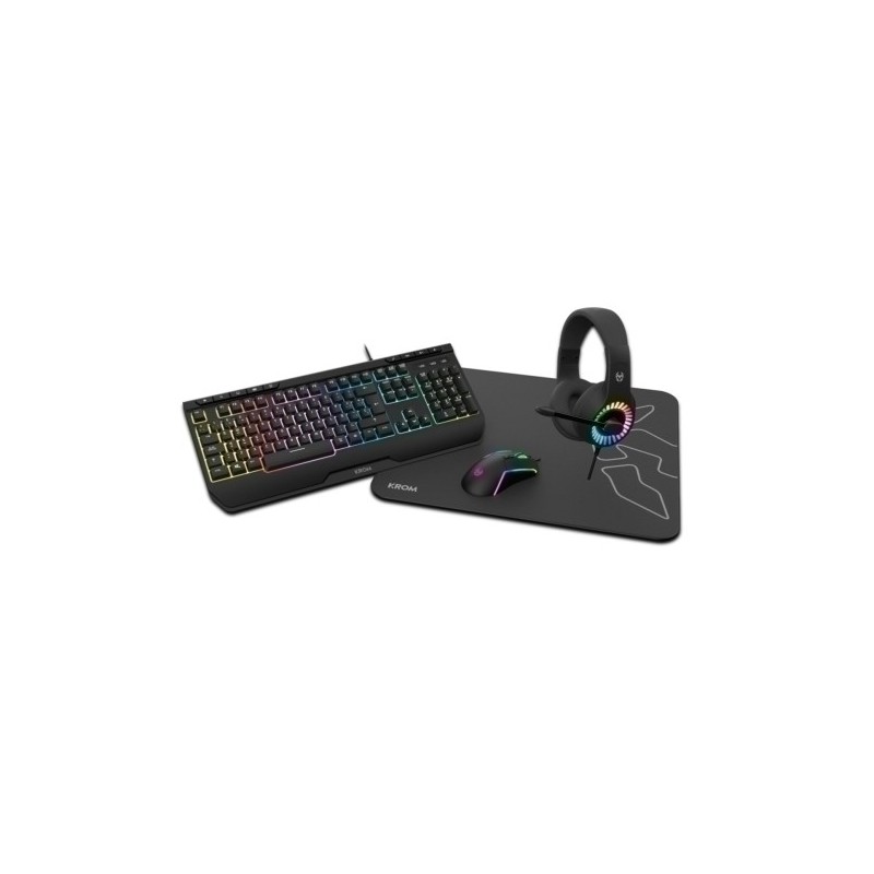 NXKROMKENYA-PACK GAMING 4 EN 1 KROM RGB precio por 1 unidades