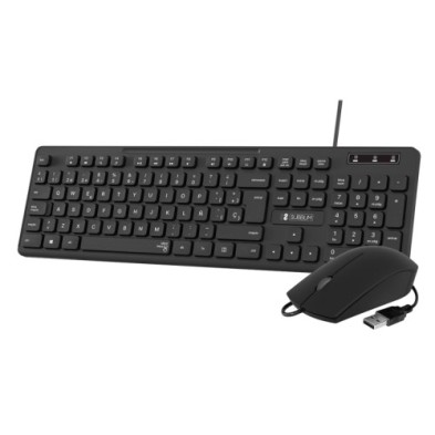SUBKBC-CSSK01-TECLADO Y RATON SUBBLIM BUSINESS USB precio por 1 unidades