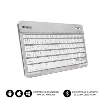 SUB-KBT-SM0001-TECLADO TABLET SUBBLIM SMART BT PLATA precio por 1 unidades