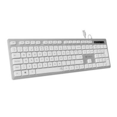 SUBKBC-0EKE20-TECLADO SUBBLIM WIRED ERGO HQ USB PLATA precio por 1 unidades