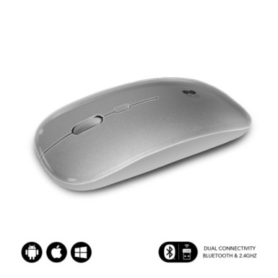 SUBMO-DFLAT22-RATON SUBBLIM DUAL FLAT PLATA precio por 1 unidades