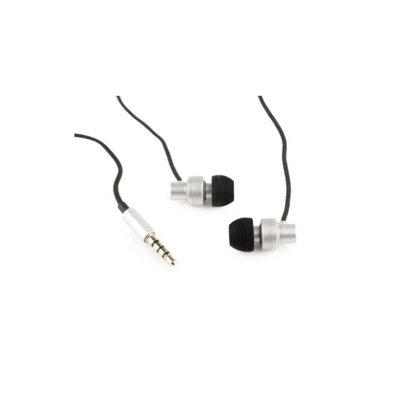 MHS-EP-CDG-S-AURICULARES GEMBIRD MICRO. "PARIS" PLATA precio por 1 unidades