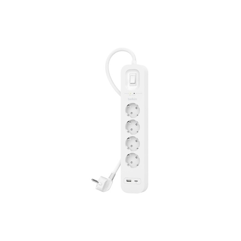 SRB001VF2M-ENCHUFE PROTECTOR BELKIN 4 SAL.(REGLETA) precio por 1 unidades