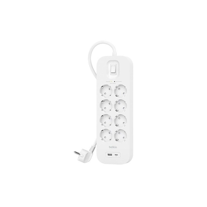 SRB003VF2M-ENCHUFE PROTECTOR BELKIN 8 SAL.(REGLETA) precio por 1 unidades
