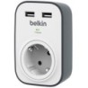 BSV103VF-ENCHUFE PROTECTOR BELKIN 1 SAL.(REGLETA) precio por 1 unidades