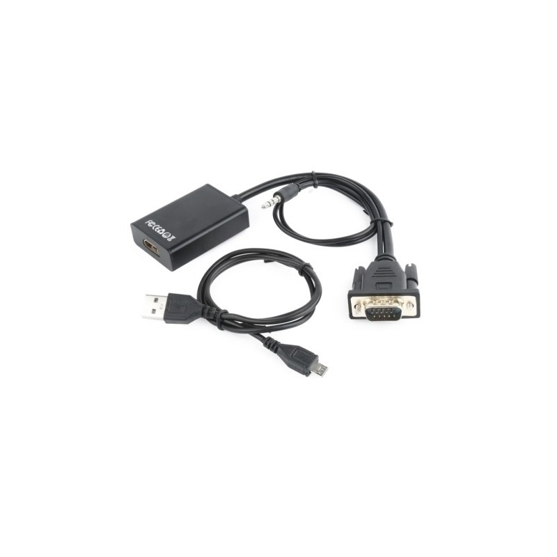 A-VGA-HDMI-01-ADAPTADOR GEMBIRD DE VIDEO VGA - HDMI precio por 1 unidades