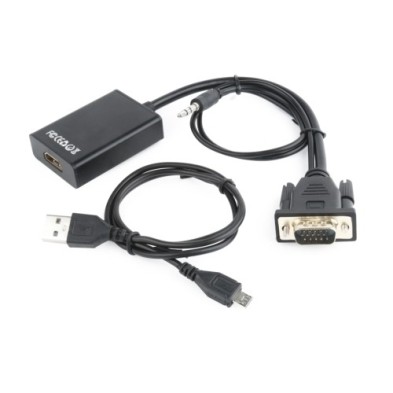 A-VGA-HDMI-01-ADAPTADOR GEMBIRD DE VIDEO VGA - HDMI precio por 1 unidades