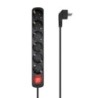A154-0536-REGLETA AISENS 6 TOMAS CON INTERRUPTOR precio por 1 unidades