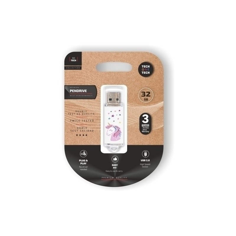 TEC4012-32-MEMORIA USB 32GB TECHONE UNICORNIO DREAM precio por 1 unidades