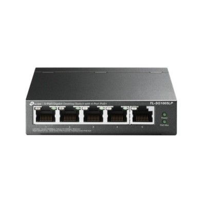 TL-SG1005LP-SWITCH TP-LINK 5-PORT GIGABIT 4PORT POE+ precio por 1 unidades