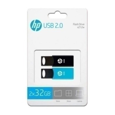 HPFD212-32-TWIN-MEMORIA USB 32GB HP X 2 TWIN 2.0 precio por 1 unidades