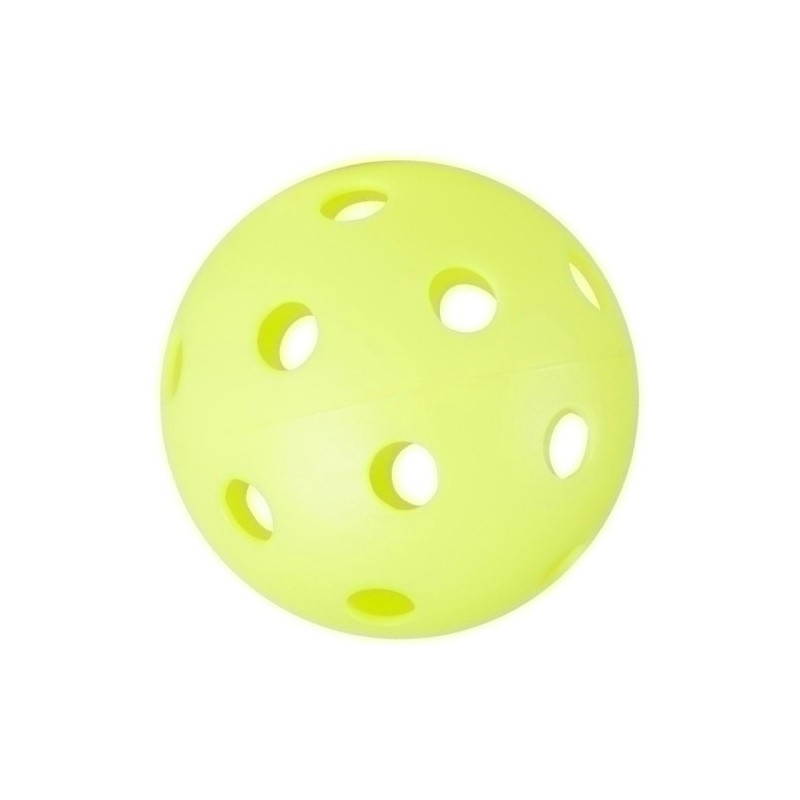 24434P.005.7-PELOTA HOCKEY/FLOORBALL C/AGUJEROS 70mm precio por 5 unidades