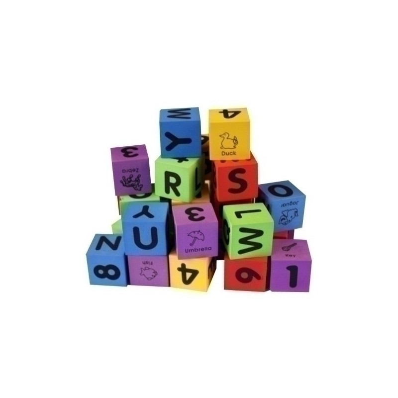 0009666-SET 30 CUBOS FOAM (ALFABETO Y NUMEROS) precio por 1 unidades
