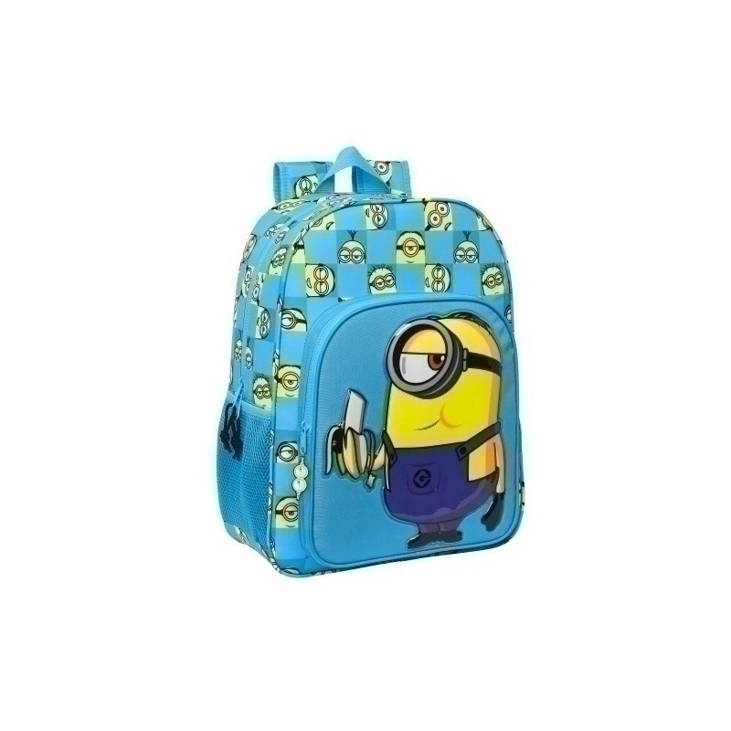 612228180-SAFTA-MINIONS MOCHILA 33 cm precio por 1 unidades