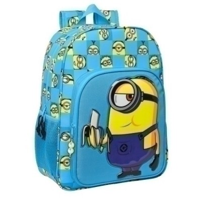 612228180-SAFTA-MINIONS MOCHILA 33 cm precio por 1 unidades