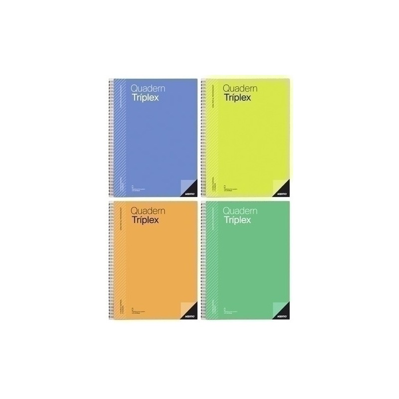 P191-CAT-QUADERN PROFESSOR ADDITIO TRIPLEX 225x31 precio por 1 unidades