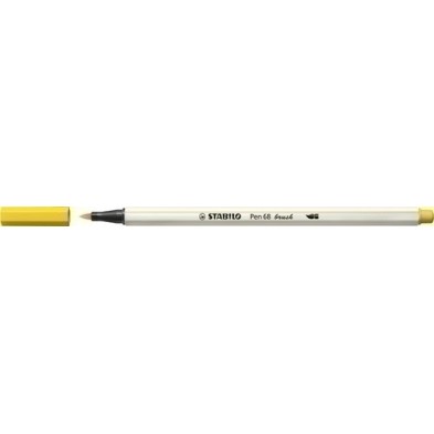568/44-ROTUL.STABILO PEN 68  BRUSH AMARILLO precio por 10 unidades