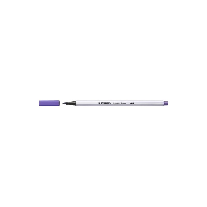568/55-ROTUL.STABILO PEN 68  BRUSH VIOLETA precio por 10 unidades