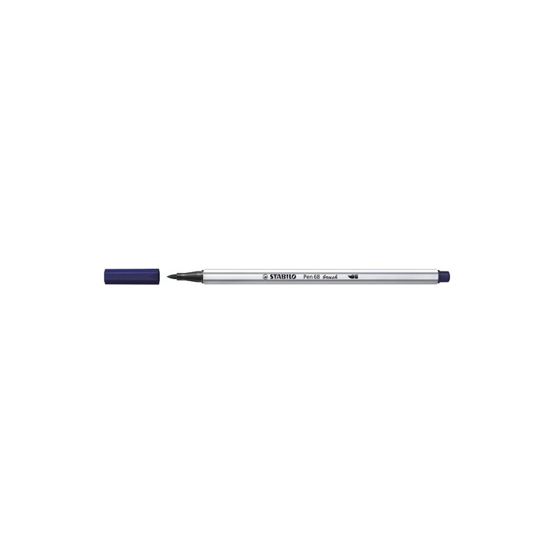 568/22-ROTUL.STABILO PEN 68  BRUSH AZUL PRUSIA precio por 10 unidades