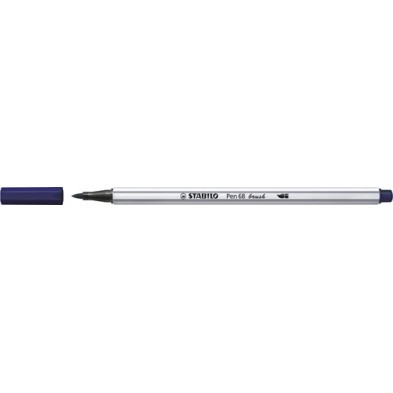 568/22-ROTUL.STABILO PEN 68  BRUSH AZUL PRUSIA precio por 10 unidades