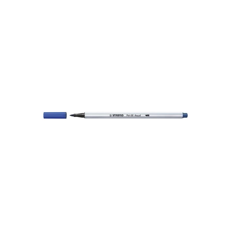 568/32-ROTUL.STABILO PEN 68  BRUSH ULTRAMAR precio por 10 unidades