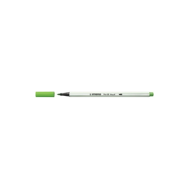 568/33-ROTUL.STABILO PEN 68  BRUSH VERDE CLARO precio por 10 unidades