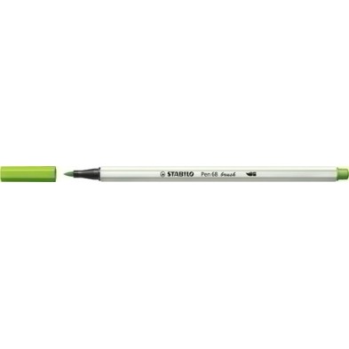 568/43-ROTUL.STABILO PEN 68  BRUSH VERDE HOJA precio por 10 unidades
