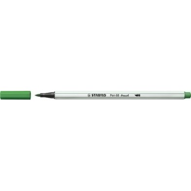 568/36-ROTUL.STABILO PEN 68  BRUSH VERDE precio por 10 unidades