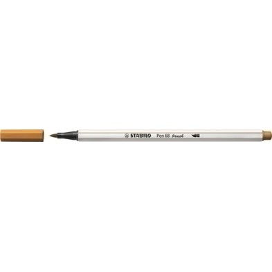 568/89-ROTUL.STABILO PEN 68  BRUSH OCRE OSC. precio por 10 unidades