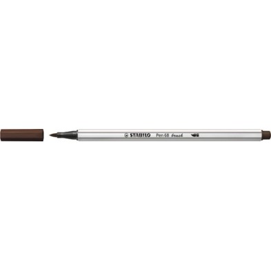 568/45-ROTUL.STABILO PEN 68  BRUSH MARRON precio por 10 unidades
