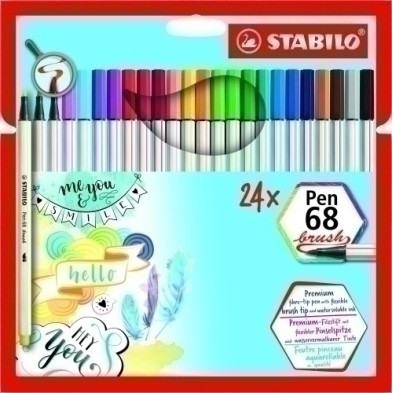 568/24-211-ROTUL.STABILO PEN 68  BRUSH CAJA 24 precio por 1 unidades