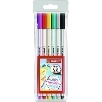 568/06-11-ROTUL.STABILO PEN 68  BRUSH BL.6 precio por 1 unidades