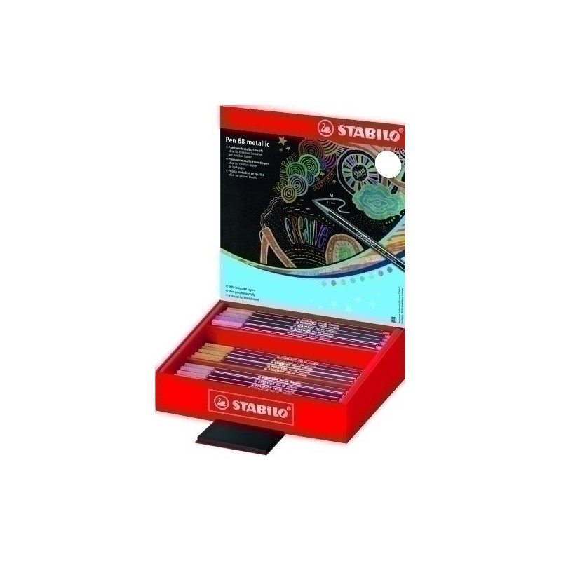 68/60-8-4-ROTUL.STABILO PEN 68 METALLIC EXP.60 precio por 1 unidades