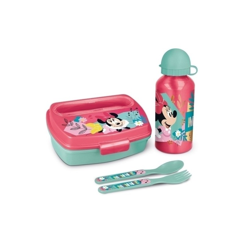 74463-SAFTA-MINNIE MOUSE SET DE BOTELLA precio por 1 unidades