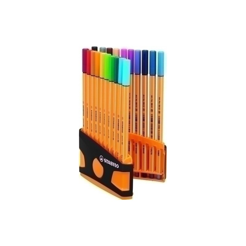 8820-03-05-ROTUL.STABILO POINT 88 ANT/NJ ESTUCHE 20 precio por 1 unidades