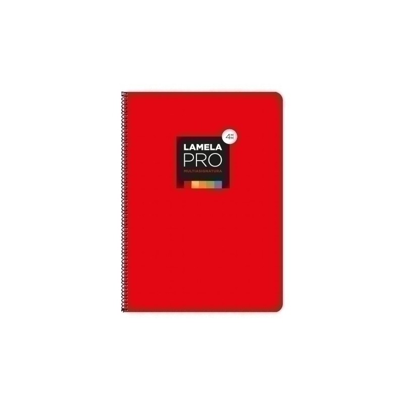 7FTE104R-LAMELA BLOC t.DURA Fº 100h CDV. 4 ROJO precio por 5 unidades