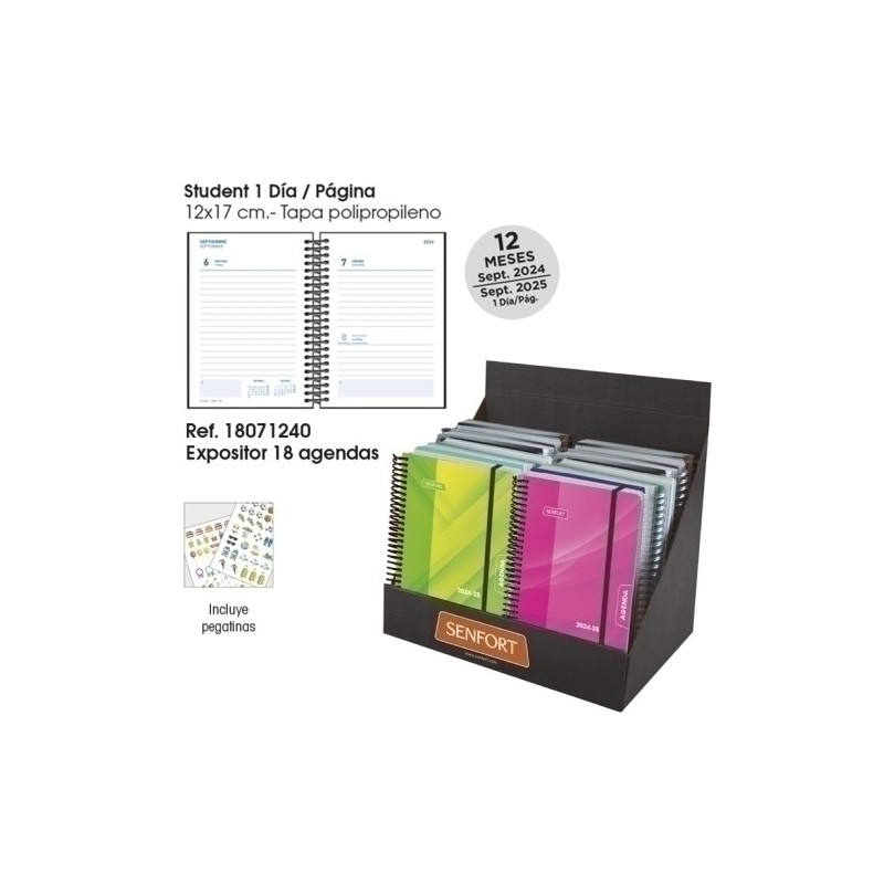 18071240-AG.ESC.SF. STUDENT D/P 12x17 EXP.18 precio por 1 unidades