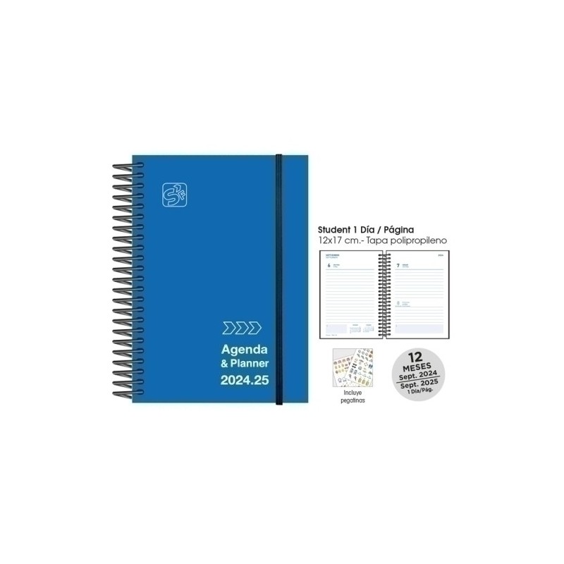 180712411-AG.ESC.SF. STUDENT D/P 12x17 ACADEMIC AZ precio por 1 unidades