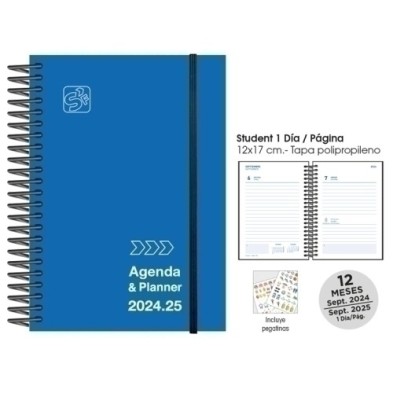 180712411-AG.ESC.SF. STUDENT D/P 12x17 ACADEMIC AZ precio por 1 unidades